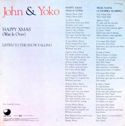 12 Single - John Lennon & Yoko - Happy Xmas **excelente! | MercadoLivre 12 Single - John Lennon & Yoko - Happy Xmas **excelente! | MercadoLivre