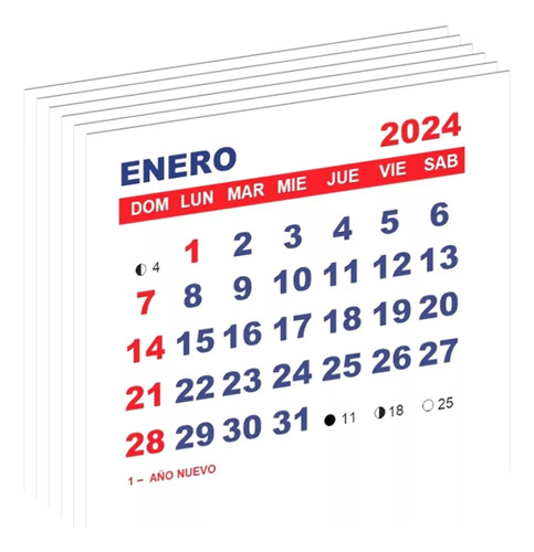 Kit Imprimible Calendarios Mignon 2024 Almanaques Editables