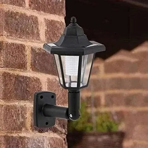 Imagen 6 de 9 de Pack X2 Farol Solar Retro Exterior Luz Led Jardin Antiguo