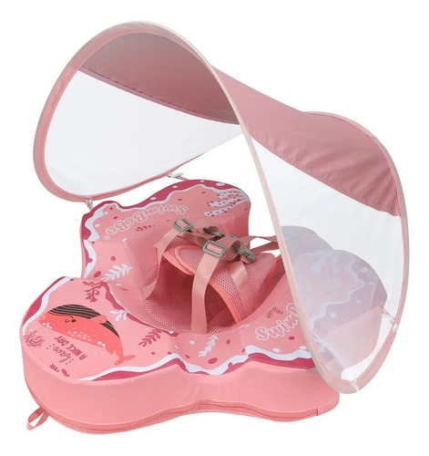 Flotador Bebe Non Inflable Salvavidas Con Toldo Playa Nataci