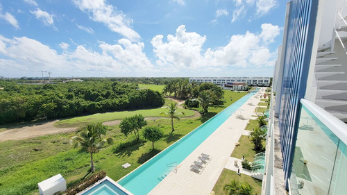 Penthouse Con Vista A Piscina Y Golf En Cana Rock Con Acceso