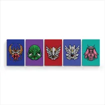 Comprar Cuadro Triptico Poliptico Caballeros Del Zodiaco Anime Manga