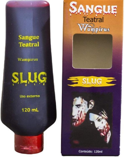 Sangue Comestível Teatral 120ml Halloween Slug