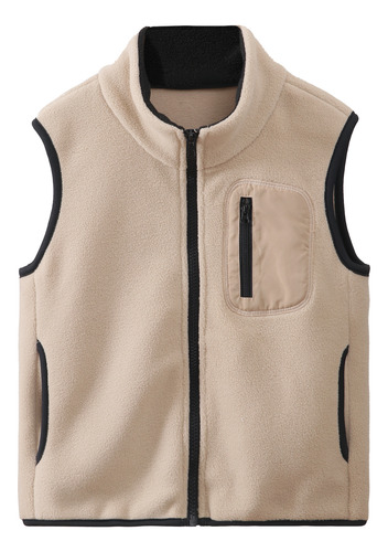 Chaqueta Sin Mangas Chaleco Polar Con Cremallera Niños