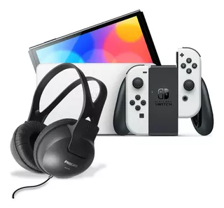 Nintendo Switch Oled 64gb Blanco Más Audifonos