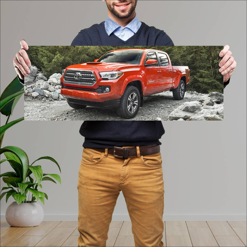 Cuadro 30x80cm Auto 2016 Toyota Tacoma Trd Sport 130