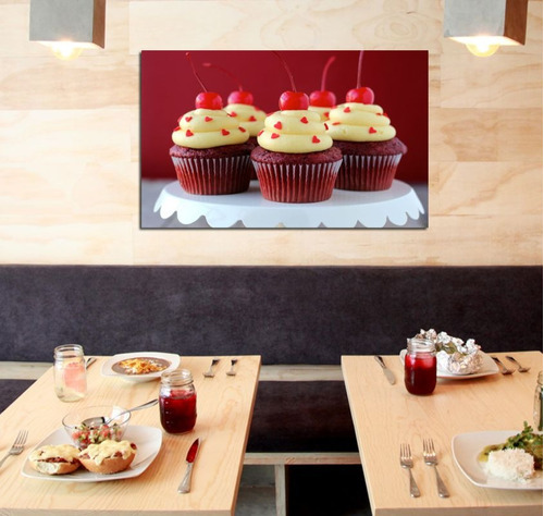 Vinilo Decorativo 30x45cm Cupcakes Muffins Reposteria M7