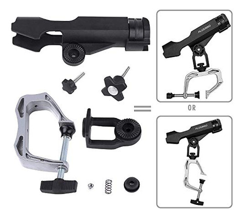 Fishing Boat Rods Holder Large Clamp Opening 360 Degree...