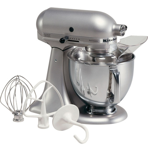 Imagen 2 de 5 de Batidora Planetaria Kitchenaid Artisan 4.8 Ltrs Color Gris