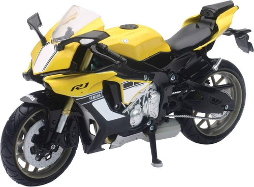 Moto 1:12 Yamaha R1 2017 Yzf Amarilla En Stock !!