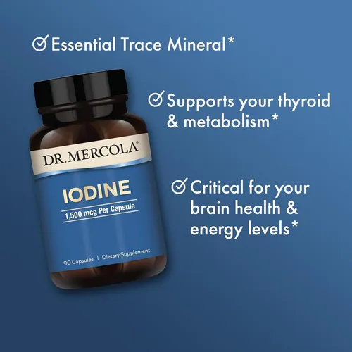 Yodo 90 Cápsulas Para Salud Ósea Y Cerebral Apoyo Energético