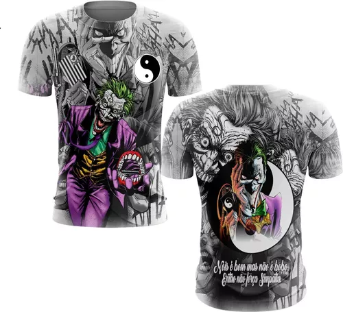 Camisa Quebrada Estampada Mandrake Fluxo Grau Mandrake