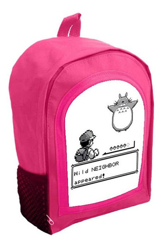 Mochila Infantil Rosa Nena Nene Totoro Anime Tt282