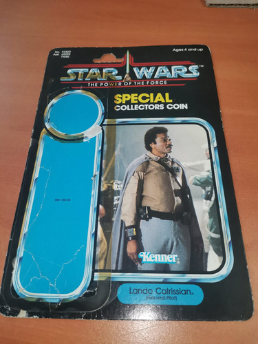 Cardback Y Moneda De Lando Calrissian General Potf Star Wars (Usado)