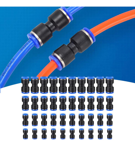 Conectores De Empuje Rectos De 40 Piezas Conectores De