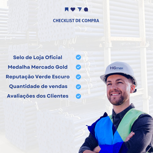 Kit Com 8 Módulo De 1,00 X 1,00m Para Andaime Tubular