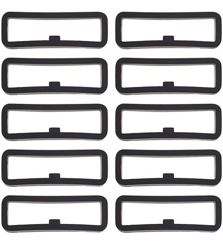 10x 22/24mm Smartwatch Strap Ring Keeper Black Watch Band R.