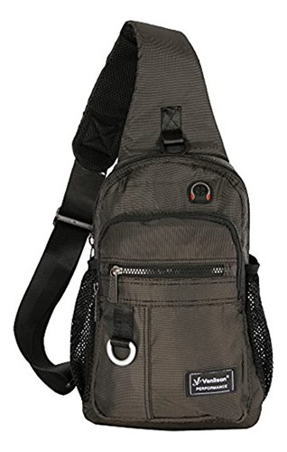 Vanlison - Mochila Bandolera Para Hombre Y Mujer, A-negro (