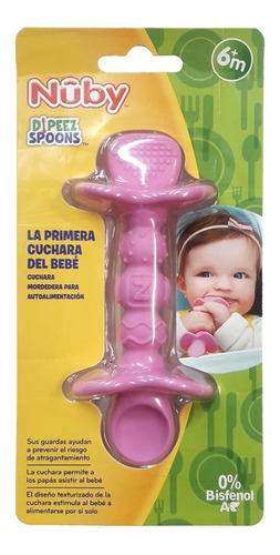 Cuchara Mordedera De Silicon Nuby Dipeez