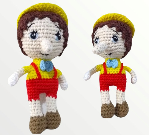 Pinocho Muñeco Amigurumi