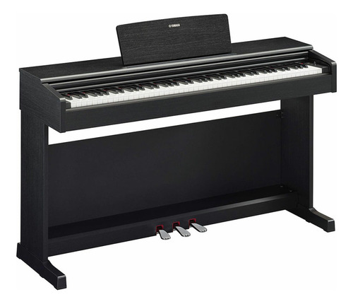 Piano digital preto Yamaha YDP145b, cor preta