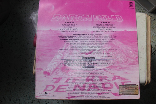 Barón Rojo Tierra De Nadie 1987, Vinil Rock Heavy España (Usado)