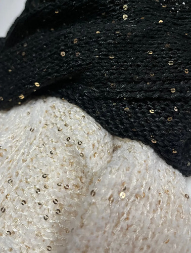 Hilo Con Lentejuelas Sherazade Cono Por 1kg Crudo Gold