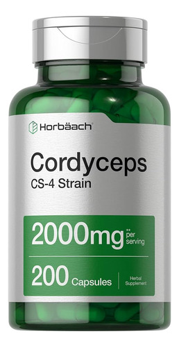 Horbaach Cordyceps   Hongos 2000 Mg | 200 Caps