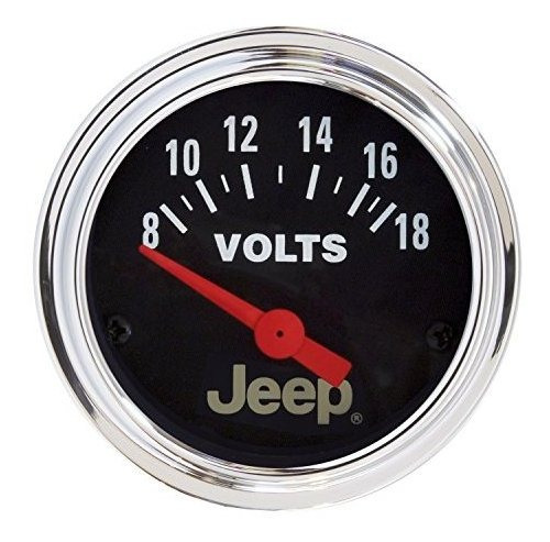 Auto Meter 880242 Jeep Medidor De Voltímetro Eléctrico