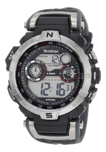 Reloj Digital Armitron Sport 408231rdgy Para Hombre