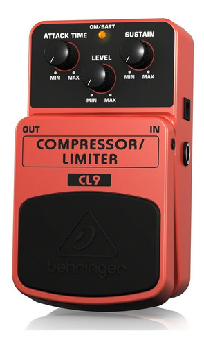Pedal Guitarra Compressor Limiter Behringer Cl9 Color Melón