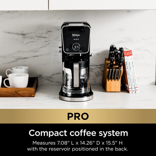 Cafetera Ninja Dualbrew Pro Negra Con Jarra De Cristal