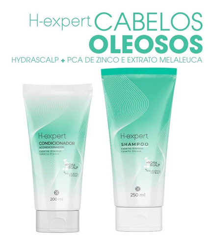 Imagem 5 de 8 de Shampoo E Condicionador H-expert Cab Oleosos + Brinde