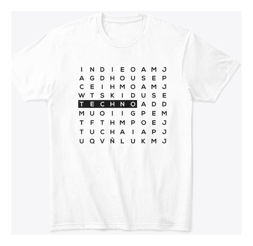 Camiseta Algodón Techno Style Letter Game