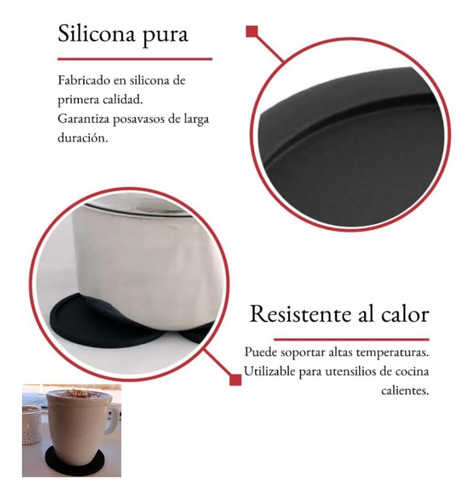 Salvamanteles De 6 Piezas, Salvamanteles De Silicona