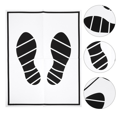 Alfombrillas Desechables Para Coche De Papel (blanco Y Negro