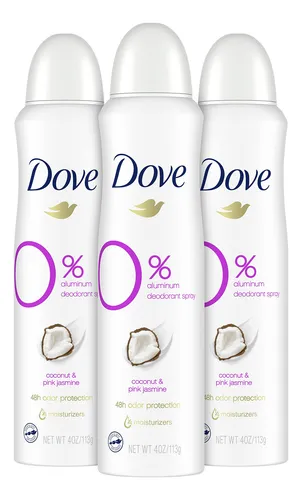 Desodorante En Aerosol Dove 0% Aluminio, 48 Horas De Protecc
