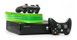 Consola Xbox 360, 4g, Con 2 Controles Y 8 Juegos Originales