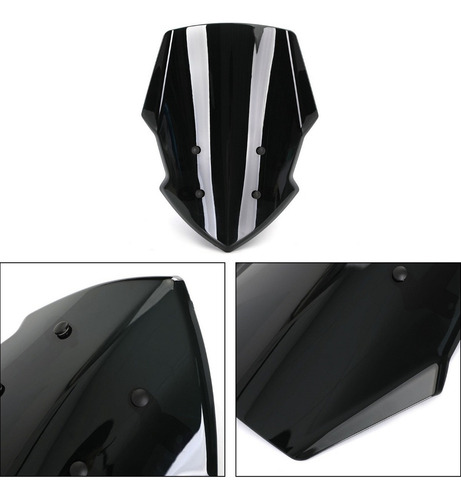 Df Para-brisa Abs Para Yamaha Mt-15 Mt15 2018-2020 Preto