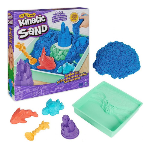 Kinetic Sand Arenero Color Azul