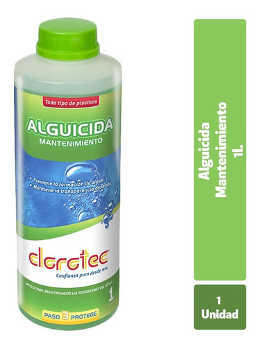 Alguicida Mantenimiento X 1 Lt Clorotec