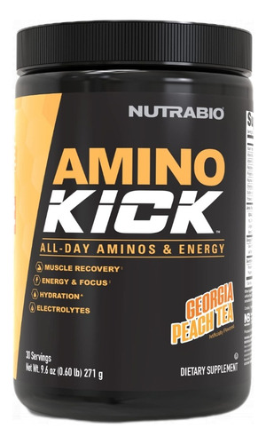 Amino Kick (aminos+energy) Nutrabio 30 Serv ¡envios Gratis!