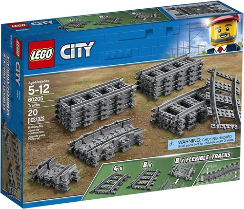 Lego City 60205 Tracks Vias Para Tren Nuevo Envio Gratis