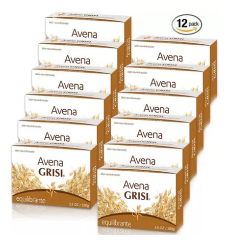 Jabón Grisi Avena 125g 12pack