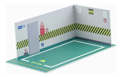 Cenário De Estacionamento De Modelo De Carro 1/24 Fundo H