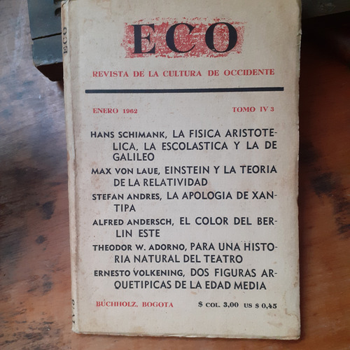  Eco - Revista De La Cultura De Occidente/ Theodor Adorno...