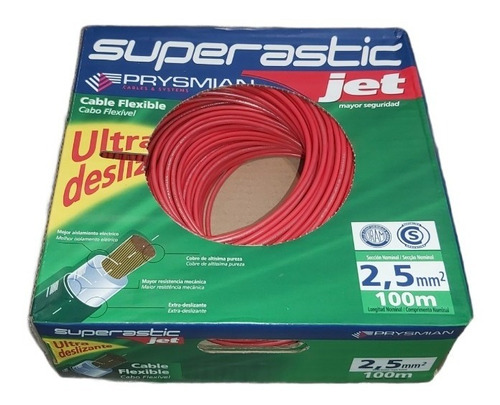 Cable Unipolar 2,5 Prysmian Pirelli Normalizado Rollo Colors