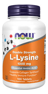  L-lysine -lisina Now 1000mg - 100 Tab