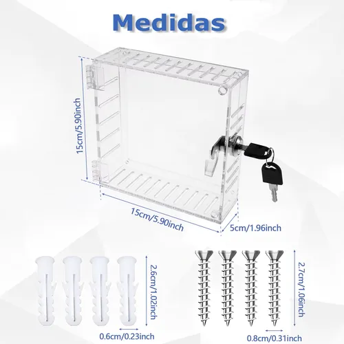 Caja Protectora Termostato Transparente Con Llaves Premium..