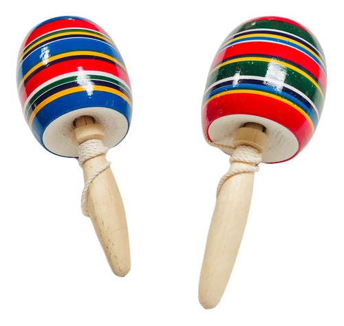 6 Juguetes Artesanales En Madera, Trompo, Balero Y Yoyo.